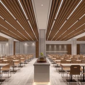 现代食堂3D模型下载